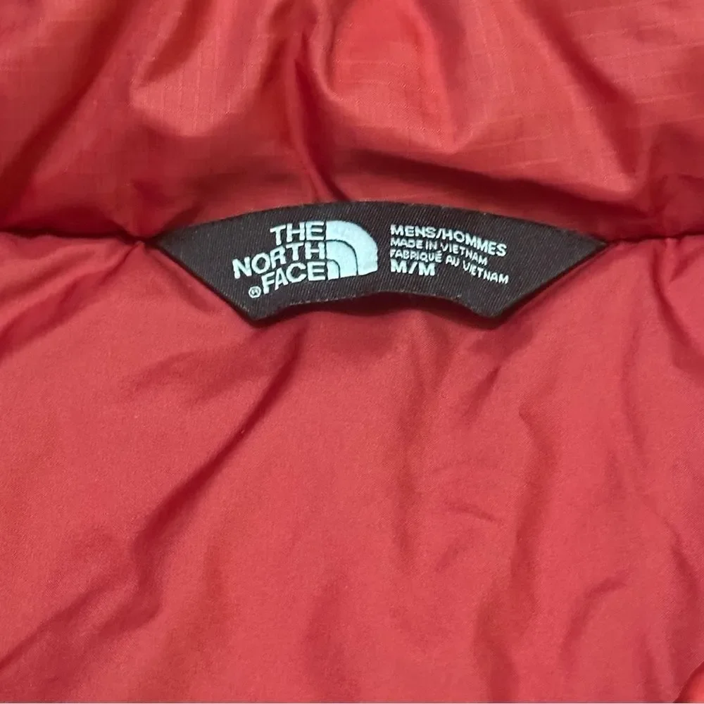 The North Face Puffer Red Full zip Vest M